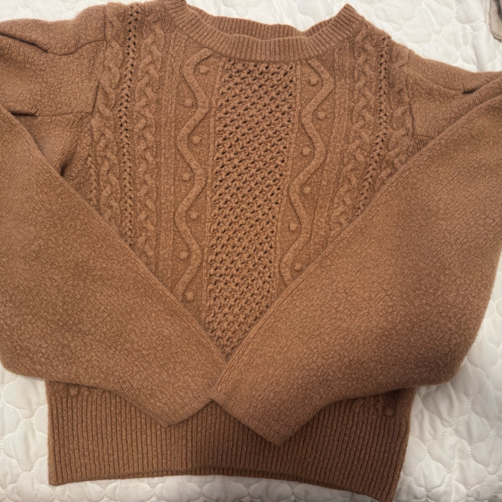 Express Tan Knit Sweater